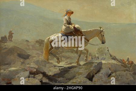 Le chemin de bride, White Mountains - 1868 - huile sur toile 61,3 x 96,5 cm - Homer Winslow Williamstown Banque D'Images