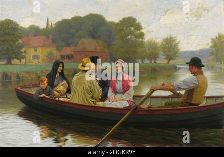 Leighton Edmund Blair - Collection privée - le Ferry - 1921 - huile sur toile 103 x 145 cm - Banque D'Images