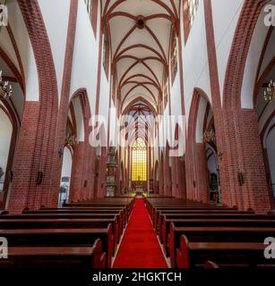 Intérieur de l'église Sainte-Marie-Madeleine - Wroclaw, Pologne Banque D'Images