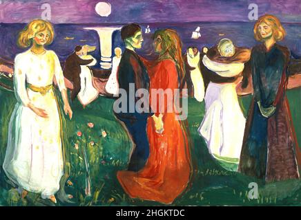 La danse de la vie - 1925 - huile sur toile 208 x 143 cm - Munch Edvard Banque D'Images