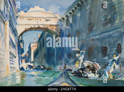 Sargent John Singer - Collection privée - le Pont des Soupirs - 1903 04 - acquerello e grafite sur carta 25,4 x 35,5 cm Banque D'Images