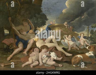 Vénus et Adonis - 1628 29 - huile sur toile 98,5 x 134,6 cm - Poussin Nicolas Banque D'Images