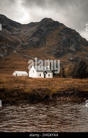 Journée nuageuse au-dessus de Buachille Etive Mor, Glencoe, Scottish Highlands Banque D'Images