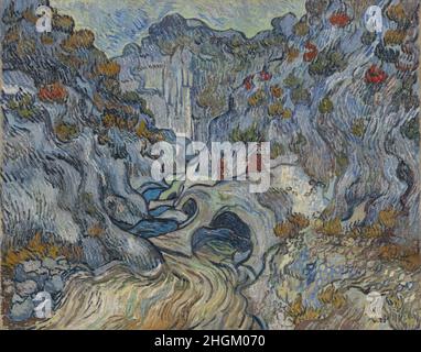 Le ravin - les Peiroulets - 1889 - huile sur toile 73,2 x 93,3 cm - Van Gogh Vincent Banque D'Images