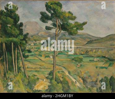 Mont Sainte-victoire et le Viaduc de la Vallée de l'Arc - 1882 85 - huile sur toile 65,4 x 81,6 cm - ce09Cézanne Paul Banque D'Images