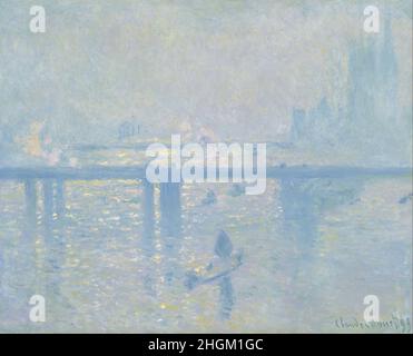 Pont de Charing Cross - 1899 - huile sur toile 80,6 x 64,8 cm - mo13Monet Claude Banque D'Images
