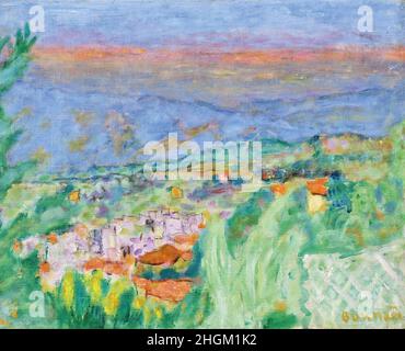 Bonnard Pierre - Collection privée - Paysage du Cannet - 1940c.- huile sur toile 33,7 x 42,3 cm - Banque D'Images