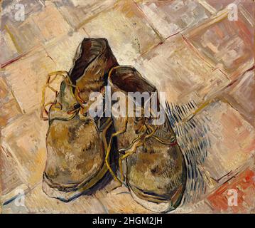 Chaussures - 1888 - huile sur toile 45,7 x 55,2 cm - vg04Van Gogh Vincent Banque D'Images