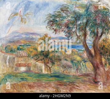 Renoir Auguste - Collection privée - Orangers et fond de mer - 1913 - huile sur toile 47 x 55,3 cm Banque D'Images