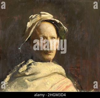 Autoportrait - 1919 - huile sur bois 56,5 x 60,9 cm - Thayer Abbott Handerson Banque D'Images