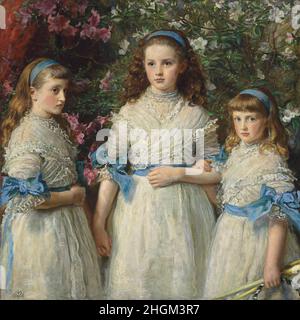 Millais John Everett - Collection privée - Soeurs - 1868 - huile sur toile 108 x 108 cm - Banque D'Images