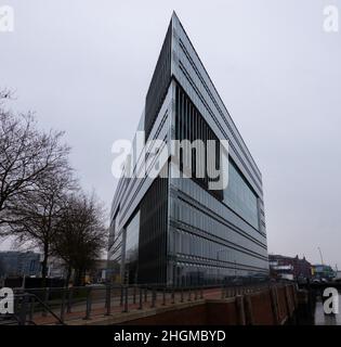 ZDF TV Station studio Hambourg - télévision allemande - VILLE DE HAMBOURG, ALLEMAGNE - 21 DÉCEMBRE 2021 Banque D'Images