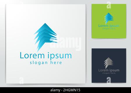 Idées abstraites de logo de flèche. Logo inspiration. Illustration Du Vecteur De Modèle. Isolé Sur Fond Blanc Illustration de Vecteur
