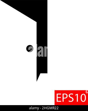 Concept de logo de porte.Icône vectorielle plate simple et tendance Illustration de Vecteur
