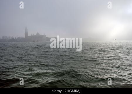 Une vue générale de Venise, Italie janvier 22 2022.(MVS) Banque D'Images