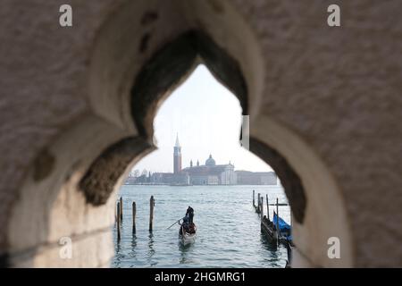 Une vue générale de Venise, Italie janvier 22 2022.(MVS) Banque D'Images