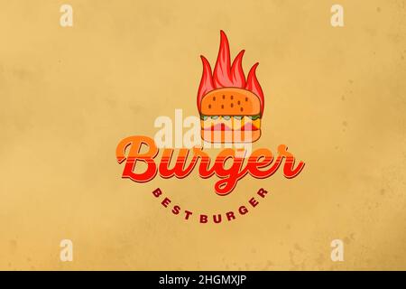 Sex Burger dessins de logos Inspiration, Vector Illustration Illustration de Vecteur