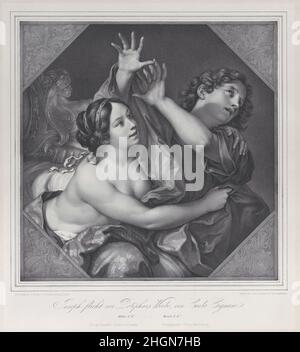 Joseph et la femme de Potiphar 1837 Franz Seraph Hanfstaengl.Joseph et la femme de Potiphar.Après Carlo Cignani (italien, Bologne 1628–1719 Forlì).1837. Lithographie.Imprime Banque D'Images