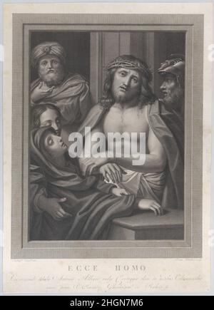 ECCE Homo, avec Pontius Pilate derrière lui à gauche, la Vierge s'évanouit en bas à gauche, et un soldat à droite 1783–1812 Pietro Antonio Leone Bettelini.ECCE Homo, avec Pontius Pilate derrière lui à gauche, la Vierge s'évanouit en bas à gauche, et un soldat à droite.Pietro Antonio Leone Bettelini (italien, Lugano 1763–1829 Rome).1783–1812.Gravure.Imprime Banque D'Images