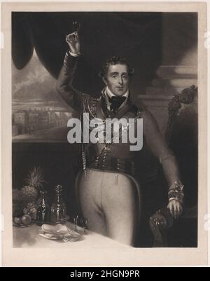 Le duc de Wellington 1828 William Say.Le duc de Wellington.Après Michael William Sharp (britannique, Londres 1776/7–1840 Boulogne).1828. Mezzotint.William Sams (britannique, actif de 1815 à 63).William Say (Britannique, Lakenham, près de Norwich 1768–1834 Londres).Arthur Wellesley, 1st, duc de Wellington (britannique, 1769–1852).Imprime Banque D'Images