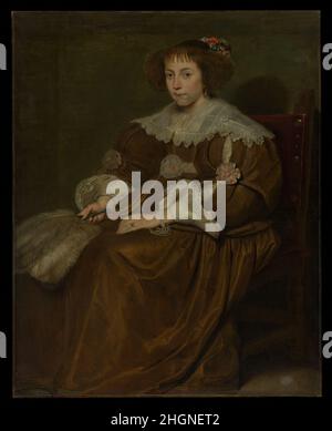 Portrait d'une jeune femme Cornelis de vos Flamand.Portrait d'une jeune femme.Cornelis de vos (flamand, Hulst 1584/85–1651 Anvers).Huile sur toile.Peintures Banque D'Images