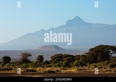 KENYA - 16 AOÛT 2018 : paysage du parc national d'Amboseli Banque D'Images