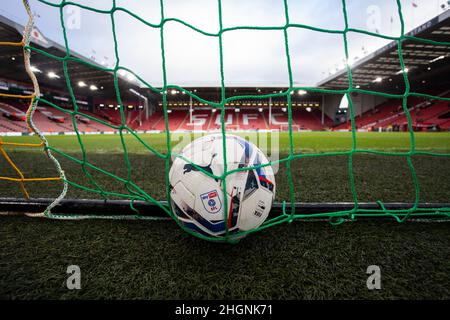 Sheffield, Royaume-Uni.22nd janvier 2022.Ballon de match Puma EFL à Sheffield, Royaume-Uni, le 1/22/2022.(Photo par Ben Early/News Images/Sipa USA) crédit: SIPA USA/Alay Live News Banque D'Images