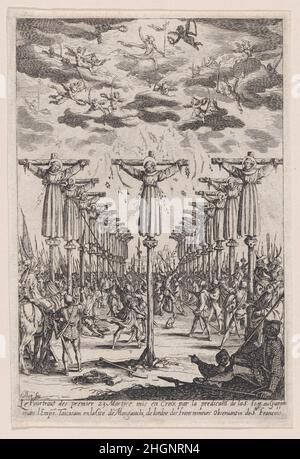 Les Martyrs du Japon (les Martyrs du Japon) ca.1627 Jacques Callot Français.Les Martyrs du Japon (les Martyrs du Japon).Jacques Callot (français, Nancy 1592–1635 Nancy). Env.1627. Gravure; premier état de deux (Lieure).Imprime Banque D'Images