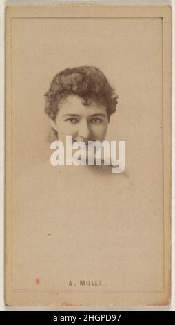 Agnes Miller, de la série Actresses (N245) émise par Kinney Brothers pour promouvoir les cigarettes adorées 1890 émise par Kinney Brothers Tobacco Company cartes professionnelles américaines de l'ensemble « acteurs et actresses » (N245), émise en 1890 par Kinney Brothers Tobacco pour promouvoir les cigarettes adorables.Agnes Miller, de la série Actresses (N245), émise par Kinney Brothers pour promouvoir les cigarettes sucrées cabuccales 655551 Banque D'Images