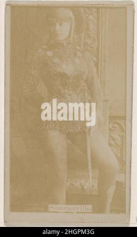 Mlle Annie Summerville, de la série Actresses (N245) émise par Kinney Brothers pour promouvoir les cigarettes adorées 1890 émises par Kinney Brothers Tobacco Company cartes professionnelles américaines de l'ensemble « Actors and Actresses » (N245), émise en 1890 par Kinney Brothers Tobacco pour promouvoir les cigarettes adorales sucrées.Mlle Annie Summerville, de la série Actresses (N245), émise par Kinney Brothers pour promouvoir les cigarettes adorales sucrées 657253 Banque D'Images