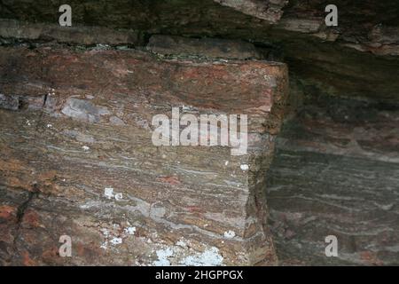 Hutton's Section on Salisbury Crags est un site d'intérêt scientifique spécial situé sur les flancs du volcan Arthur's Seat Banque D'Images