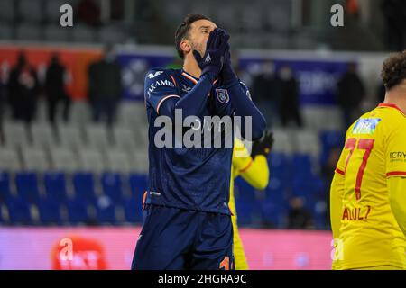 ISTANBUL, TURQUIE - JANVIER 22 : Nacer Chadli d'Istanbul Basaksehir FK pendant le match turc Super LIG entre Basaksehir et Goztepe au stade Basaksehir Fatih Terim le 22 janvier 2022 à Istanbul, Turquie (photo d'Emir Oktay/Orange Pictures) Banque D'Images