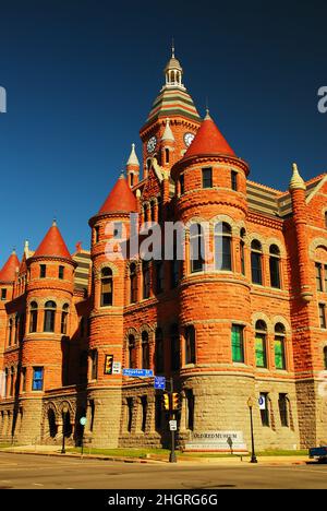 Palais de justice historique Old Red, Dallas, Texas Banque D'Images