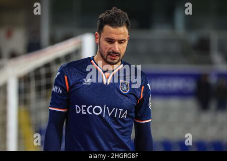 ISTANBUL, TURQUIE - JANVIER 22 : Nacer Chadli d'Istanbul Basaksehir FK pendant le match turc Super LIG entre Basaksehir et Goztepe au stade Basaksehir Fatih Terim le 22 janvier 2022 à Istanbul, Turquie (photo d'Emir Oktay/Orange Pictures) Banque D'Images