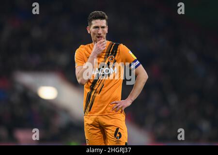 Richard Smallwood #6 de Hull City en action pendant le match Banque D'Images