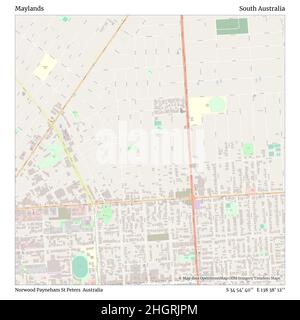 Maylands, Norwood Payneham St Peters, Australie, Australie méridionale, S 34 54' 40'', E 138 38' 12'', carte, Timeless Map publié en 2021.Les voyageurs, les explorateurs et les aventuriers comme Florence Nightingale, David Livingstone, Ernest Shackleton, Lewis et Clark et Sherlock Holmes se sont appuyés sur des cartes pour planifier leurs voyages dans les coins les plus reculés du monde. Timeless Maps dresse la carte de la plupart des sites du monde, montrant ainsi la réalisation de grands rêves Banque D'Images