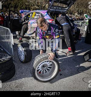 LOEB Sebastien (FRA), M-SPORT FORD WORLD RALLY TEAM FORD, Puma Rally1, portrait lors du Championnat du monde de rallye WRC 2022, édition 90th du rallye Monte Carlo du 20 au 23 janvier 2022 à Monaco - photo: François Flamand/DPPI/LiveMedia Banque D'Images