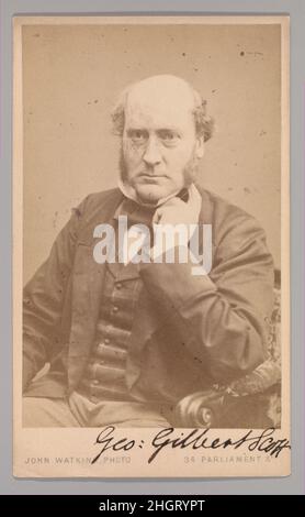 [George Gilbert Scott] 1860s John et Charles Watkins British.[George Gilbert Scott].1860s.Imprimé argent en couleur albumine.Photographies Banque D'Images