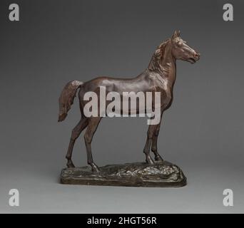 Étude du cheval pour la statue du général de division George Henry Thomas 1879, coulée après 1910 John Quincy Adams Ward American cette statuette a été moulée après un modèle préliminaire pour le cheval dans la statue équestre de bronze de Ward du général de division George Henry Thomas (1816–1870),Un officier de l'Union pendant la guerre civile.Le monument a été commandé en 1874 par la Société de l’Armée de Cumberland et dévoilé en 1879; il se trouve dans le cercle Thomas, aux intersections des avenues Massachusetts et Vermont et des rues 14th et M à Washington, D.C., dans le concept préliminaire de Ward, illustré dans le métro Banque D'Images