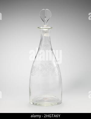 Carafe avec bouchon probablement fin 18th siècle britannique.Carafe avec bouchon.Britannique. Probablement à la fin du 18th siècle.Verre.Verre Banque D'Images