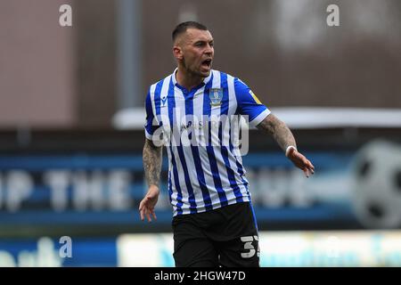 Oxford, Royaume-Uni.22nd janvier 2022.Jack Hunt #32 de Sheffield mercredi pendant le match à Oxford, Royaume-Uni le 1/22/2022.(Photo de James Heaton/News Images/Sipa USA) crédit: SIPA USA/Alay Live News Banque D'Images