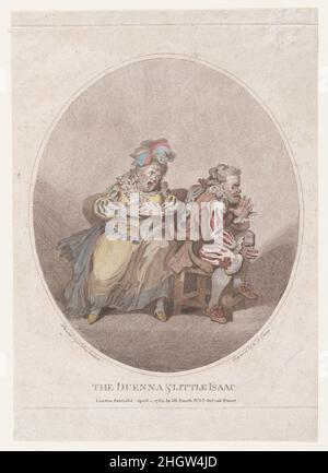 The Duenna & Little Isaac 1 avril 1784 William Paulet Carey.Le Duenna & Little Isaac.William Paulet Carey (irlandais, Dublin 1759–1839 Birmingham).1 avril 1784.Gravure à crépi de couleur.John Raphael Smith (britannique, baptisé Derby 1751–1812 Doncaster).Imprime Banque D'Images