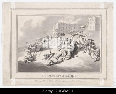 Confort de bain, assiette 12 6 janvier 1798 Thomas Rowlandson.Confort de la salle de bains, planche 12.Thomas Rowlandson (britannique, Londres 1757–1827 Londres).6 janvier 1798.Gravure et aquatint.S. W. Fores (Londres).Imprime Banque D'Images