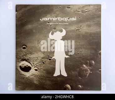 LP couverture de The Return of the Space Cowboy, le deuxième album studio du groupe de jazz anglais Funkk/Acid Jamiroquai, sorti en 1994 Banque D'Images