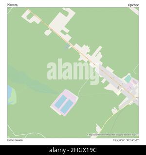 Nantes, Estrie, Canada, Québec, N 45 38' 0'', W 71 1' 56'', carte, carte intemporelle publiée en 2021.Les voyageurs, les explorateurs et les aventuriers comme Florence Nightingale, David Livingstone, Ernest Shackleton, Lewis et Clark et Sherlock Holmes se sont appuyés sur des cartes pour planifier leurs voyages dans les coins les plus reculés du monde. Timeless Maps dresse la carte de la plupart des sites du monde, montrant ainsi la réalisation de grands rêves Banque D'Images