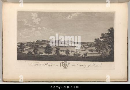 Teston House dans le comté de Kent, d'Edward Haasted's, The History and topographical Survey of the County of Kent, vol. 1-3 1777–90 dessiné et gravé par Richard Bernard Godfrey plate 25, vol. IITeston, le siège de Mme Bouverie.Voir 2014.599.1–.30 pour les commentaires.Teston House dans le comté de Kent, d'Edward Haasted's, The History and Topographical Survey of the County of Kent, vol. 1-3.Dessiné et gravé par Richard Bernard Godfrey (britannique, probablement Londres ca.1728–1795 après).1777–90.Gravure et gravure.Livres Banque D'Images