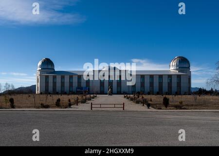 Shamakhi, Azerbaïdjan - janvier 07 2022- Observatoire astrophysique de Shamakhy. Banque D'Images