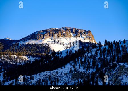 Scènes de neige hivernales en Idaho, États-Unis Banque D'Images