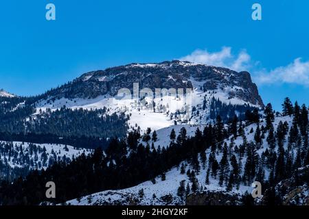 Scènes de neige hivernales en Idaho, États-Unis Banque D'Images
