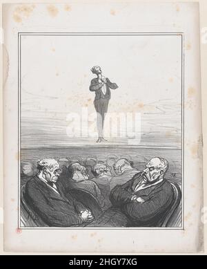 La compétition au conservatoire: À l'audition 79th de 'Oh, quel plaisir d'être soldat!', de 'nouvelles du jour,' publié dans le Charivari, 1 août 1870 1 août 1870 Honoré Daumier.La compétition au conservatoire: À l'audition 79th de 'Oh, quel plaisir d'être soldat!', de 'News of the Day,' publié dans le Charivari, 1 août 1870.'Nouvelles du jour' (Actualités).Honoré Daumier (français, Marseille 1808–1879 Valmondois).1 août 1870.Lithographie sur papier vélin; premier état de deux (Delteil).Arnaud de Vresse.Imprime Banque D'Images